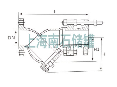 SSY14型Y型伸缩过滤器结构图