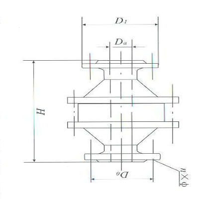 铝合金放空型阻火器结构图